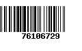 Código de Barras 76106729