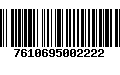 Código de Barras 7610695002222