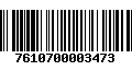 Código de Barras 7610700003473