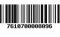 Código de Barras 7610700008096