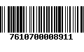 Código de Barras 7610700008911