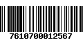 Código de Barras 7610700012567