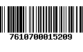 Código de Barras 7610700015209