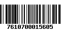 Código de Barras 7610700015605