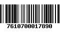 Código de Barras 7610700017890