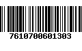 Código de Barras 7610700601303