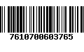 Código de Barras 7610700603765