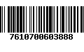 Código de Barras 7610700603888