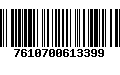 Código de Barras 7610700613399