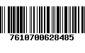 Código de Barras 7610700628485