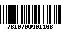 Código de Barras 7610700901168