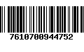 Código de Barras 7610700944752