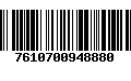 Código de Barras 7610700948880