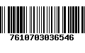 Código de Barras 7610703036546