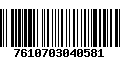 Código de Barras 7610703040581