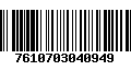 Código de Barras 7610703040949