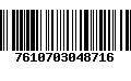 Código de Barras 7610703048716