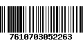 Código de Barras 7610703052263