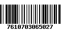 Código de Barras 7610703065027