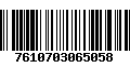 Código de Barras 7610703065058