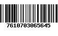 Código de Barras 7610703065645