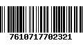 Código de Barras 7610717702321