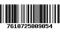 Código de Barras 7610725009054