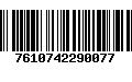 Código de Barras 7610742290077