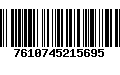 Código de Barras 7610745215695