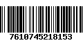 Código de Barras 7610745218153