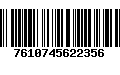 Código de Barras 7610745622356