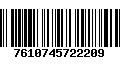 Código de Barras 7610745722209