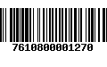 Código de Barras 7610800001270