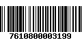 Código de Barras 7610800003199