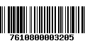 Código de Barras 7610800003205