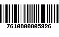 Código de Barras 7610800005926