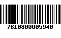 Código de Barras 7610800005940