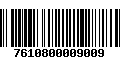 Código de Barras 7610800009009