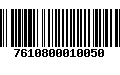 Código de Barras 7610800010050