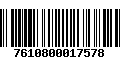 Código de Barras 7610800017578