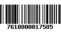 Código de Barras 7610800017585