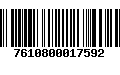 Código de Barras 7610800017592