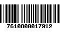 Código de Barras 7610800017912