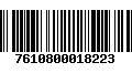 Código de Barras 7610800018223