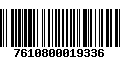 Código de Barras 7610800019336