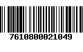 Código de Barras 7610800021049