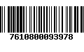 Código de Barras 7610800093978