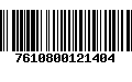 Código de Barras 7610800121404