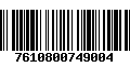 Código de Barras 7610800749004