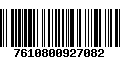 Código de Barras 7610800927082